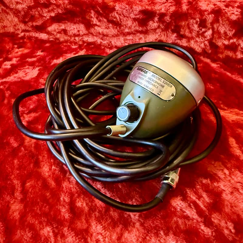 Shure 520DX Harp Microphone - Green bullet harmonica 520-DX image 1