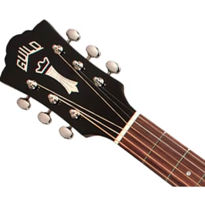 Guild D-140CE Dreadnought Cutaway A/E Guitar - Black - B-Stock image 4