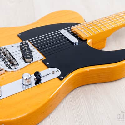 2006 Fender Telecaster ‘52 Vintage Reissue TL52-118BTX Butterscotch w/ Bigsby & Custom Inlay, Japan CIJ image 6