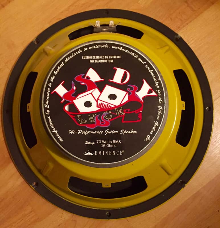 12" Eminence Lady Luck speaker from a "Epiphone Valve Junior" 16 Ohm "for the Gibson Guitar Co" image 1