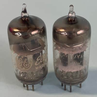 1954 General Electric 12AT7 ECC81 (x2) Vintage Matched Pair GE Preamp Tube! T75 image 1