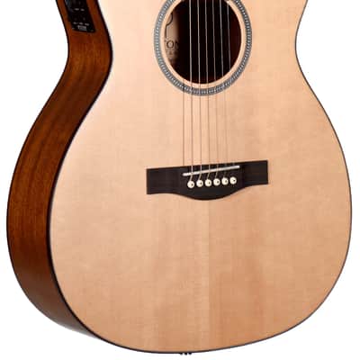 Teton STG100CENT Grand Concert Acoustic-Electric Natural, Solid Spruce Top, Mahogany Back & Sides image 1