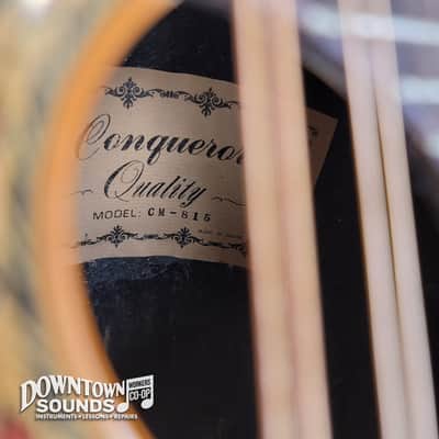 1970s Made in Japan Conqueror CM-815 Bowl-Back Mandolin with Hard Case - Natural, 1lbs 9oz image 5