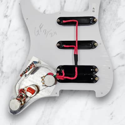 LACE Strat Plus Ultra Loaded Pickguard - W-Pickguard w/ Black Pickups image 2