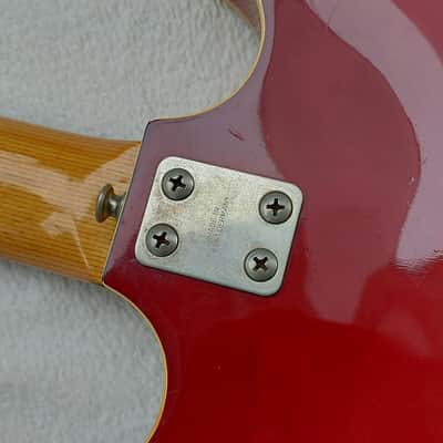 Framus Atlantik Germany Baujahr 1974 E-Guitar Red 6 String Vintage E-Gitarre image 10