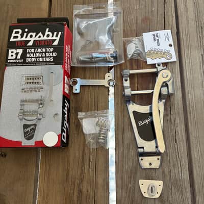 Bigsby B700 Vibrato Tailpiece Kit Vibramate 2010s - Aluminum tremolo whammy bar kit Les paul image 6
