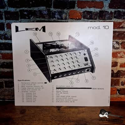 Univox Ephemera - LEM 10 Tape Delay/Mixer Owner's Manual (1970s) image 4