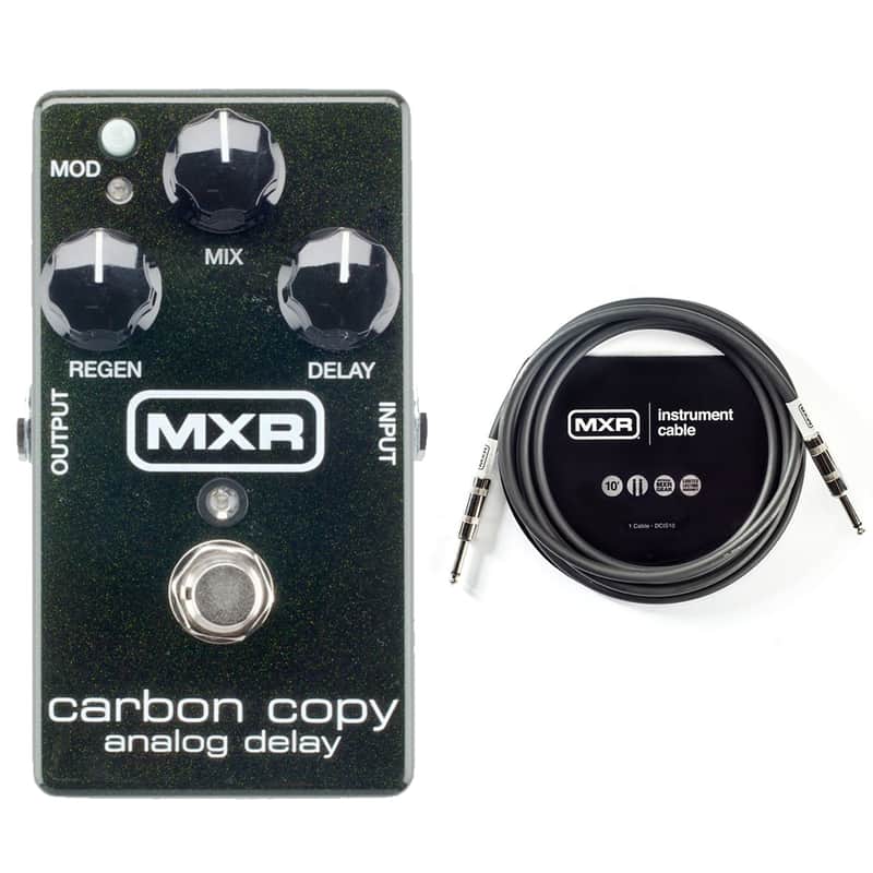 MXR M-169 Carbon Copy Analog Delay Bundle W/MXR 10ft Instrument Cable image 1