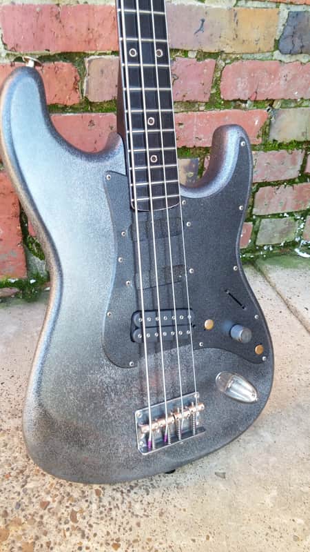 Custom Build Rat Rod/Chop Shop Short Scale Bass/Djentstick, StageSweeper etc... 2017 Aged Iron Satin image 1