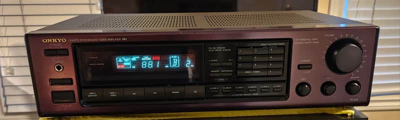 Onkyo Onkyo TX-902  vintage stereo receiver 90s  - Black