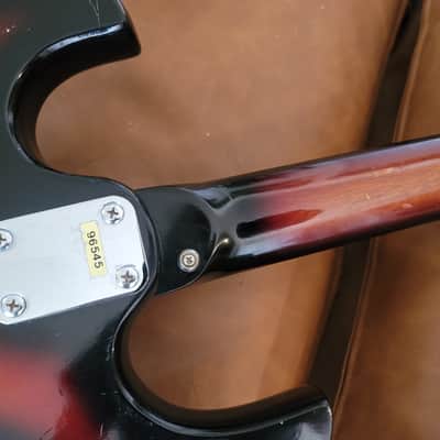 Vintage Horugel Short Scale Bass Guitar MIJ Japan Sunburst 1960s-1970s image 22