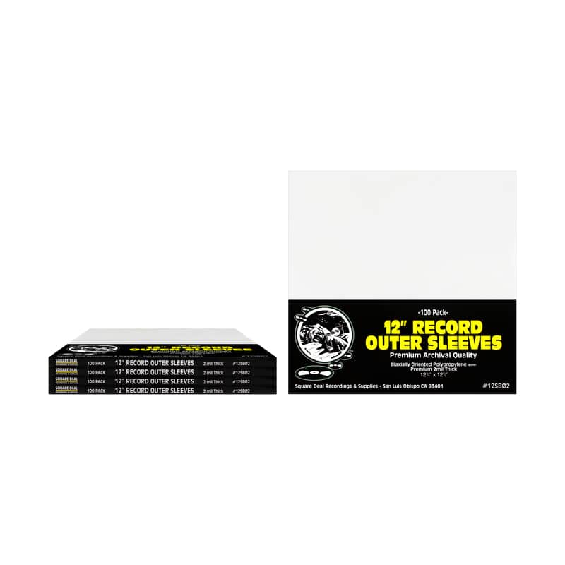 (500) 12 Inch LP Record Outer Sleeves Premium 2 mil Thick Archival Quality, Super Clear #12SB02 Bild 1