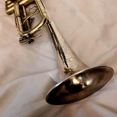 Legendary Vintage 1929 King Liberty 1 Silvertone "Artist Bore" Trumpet .468 – First Year Model! Valve Rebuild by Mark Metzler. Rare as Leprechaun Gold image 9