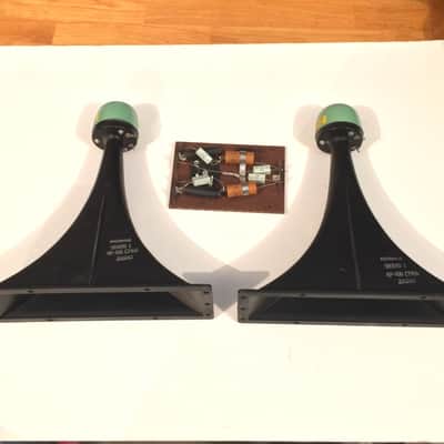 Pair Alnico Vintage Jensen RP-109 Tweeter Speaker horns with crossover image 1