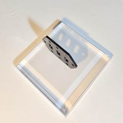Fender Jaguar pickup selector control plate shim - 2mm - Black Plexiglass image 3