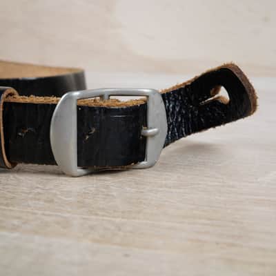 B.C. Rich Vintage Leather Style Strap Black image 4