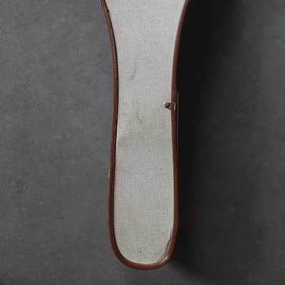Vintage Cheney Hard Case 1950'S- 1960'S - Red interior. White and faux leather for dreadnought guitar image 3