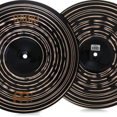 Meinl Cymbals 14 inch Classics Custom Dark Heavy Hi-hat Cymbals image 2