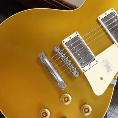 2018 Gibson Custom Shop Standard '57 Limited Run Historic Reissue w/ Brazilian FB Les Paul Electric Guitar Gold Top + COA OHSC image 5