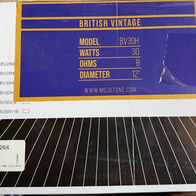 Mojotone BV30H 8 ohm 30 watt Guitar Speaker image 3