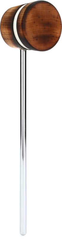 Low Boy Lightweight Wood Bass Drum Beater - Scorched  White Stripes (2-pack) Bundle image 1