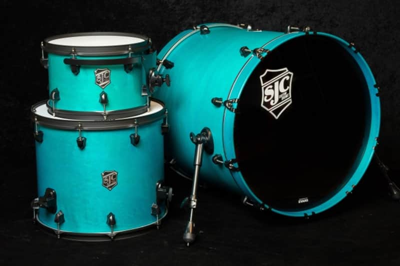 SJC Drum Sets Sjc Custom Drum Set - Teal Satin Stain 12/16/22 image 1