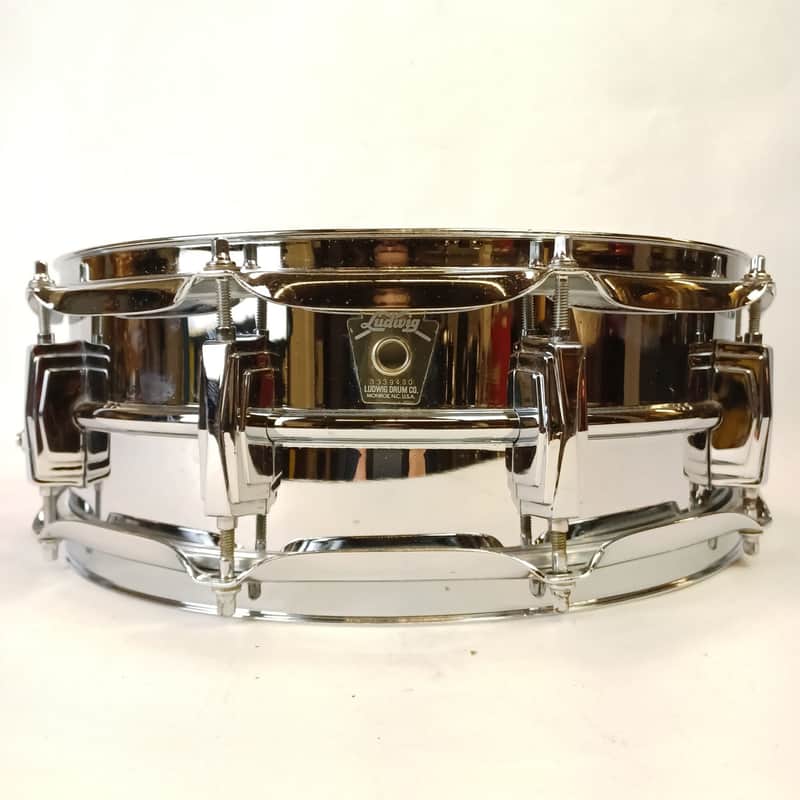 Ludwig Supraphonic 5x14"Snare Drum P88AC/Monroe Badge Vintage90s Aluminum/Chrome image 1