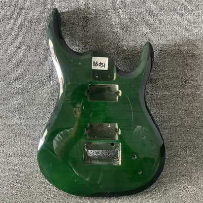 Green Flamed Tiger Maple Top Guitar Basswood Body image 1