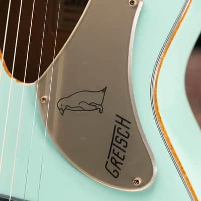 Gretsch G5021E Rancher Penguin Parlor Acoustic/Electric Guitar - Mint Metallic image 12