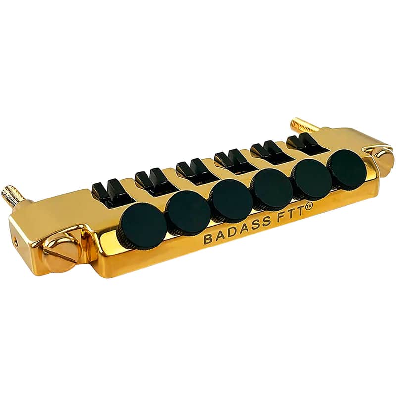 Badass Leo Quan Badass FTT Fine Tuner Tailpiece for Gibson Style Guitars - Gold - New image 1