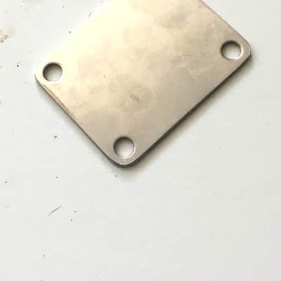 Vintage Fender Squier Neck Plate Chrome Plating Original Natural Light Relic NOS image 5