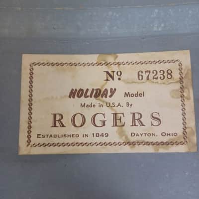 Rogers 14x28"Dayton Holiday Bass Drum Virgin Gold Sparkle 60s Pre-Powertone Ohio image 12