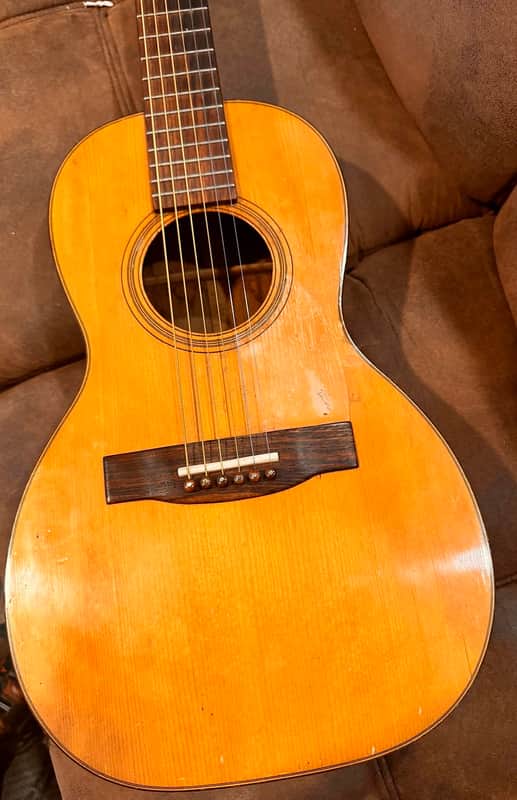 *On Sale*1929 Martin 6-string parlor guitar. Similar to a 1 or 2-18, Early conversion to 6 string guitar. 14 fret, X braced, 1.3/4 nut, rosewood bridge. Sweet Mahogany, body and neck, a very nice spruce top. *Play now and pay Later Offer* image 1