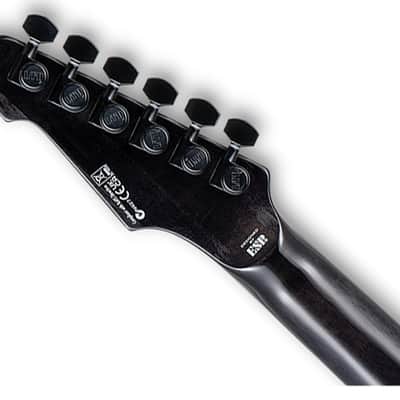 ESP LTD PHOENIX-1000 QM Left Handed Guitar - See Thru Black Sunburst image 5