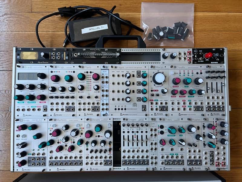 Mutable Instruments eurorack modules collection in Intellijel 7U 104hp case image 1