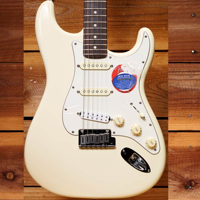 Fender Jeff Beck Stratocaster +OHSC & Case Candy + SD Rails PU 2014 Strat - White 05057