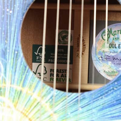 Martin 00L Earth FSC-Certified Acoustic Guitar w/ Hemp Gig Bag image 7