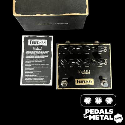 Friedman BE-OD Deluxe Overdrive 2018 - 2019 - Black  X12879 image 1