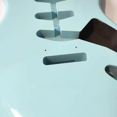 Alder 2 pieces Body SSS Stratocaster style, Sonic Blue NITRO Varnish image 3