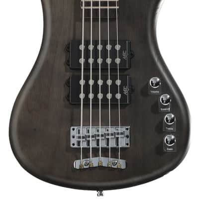 Warwick RockBass Corvette $$ 5-string Electric Bass Guitar - Nirvana Black Transparent Satin image 2