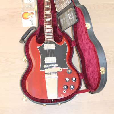 Gibson Custom Shop "Inspired By" Robby Krieger THE DOORS SG Standard Aged & Signed, 2009 Tom Murphy Aged - Dark Heritage Cherry image 4