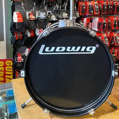 Ludwig Accent CS Combo Junior Gloss Red Sparkle Finish 2-Piece Drum Shell Pack image 1