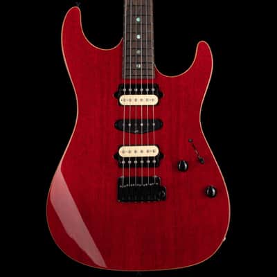 REDUCED! Suhr Standard White Limba HSH Trans Red 64215 image 2