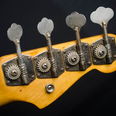 Fender Precision Bass Left Handed 1966 Aged Olympic White image 7
