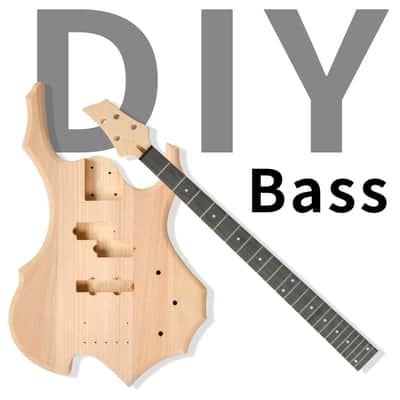 DIY 44inch Fired Style Electric Bass Guitar Kits with Mahogany Body, Maple Neck image 5