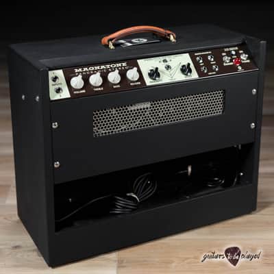 Magnatone Panoramic Stereo 12+12W Vibrato 2x10” Combo Amp – Black w/ Black Grill image 6