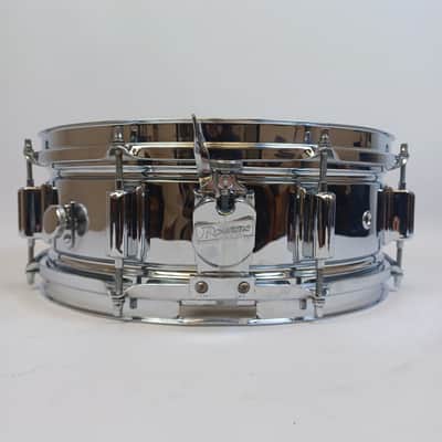*Rogers 60s COB Dayton Powertone Snare Drum 5x14"Chrome Brass Script Vintage* imagen 4