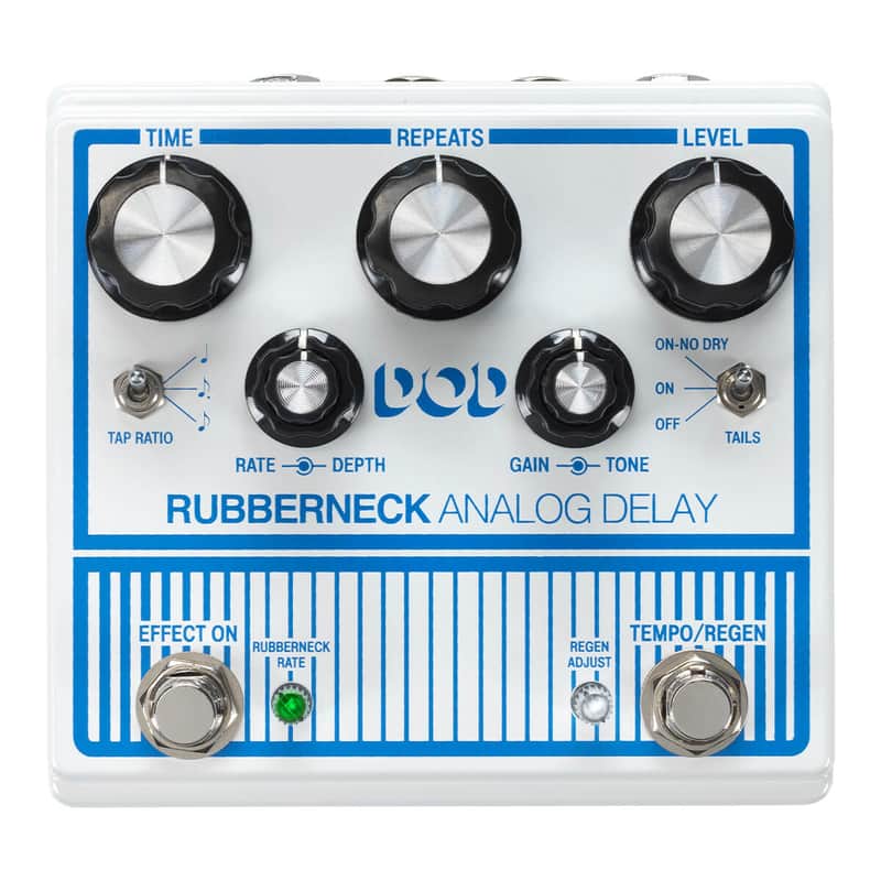 DOD Rubberneck Analog Delay 2010s - White/Blue image 1