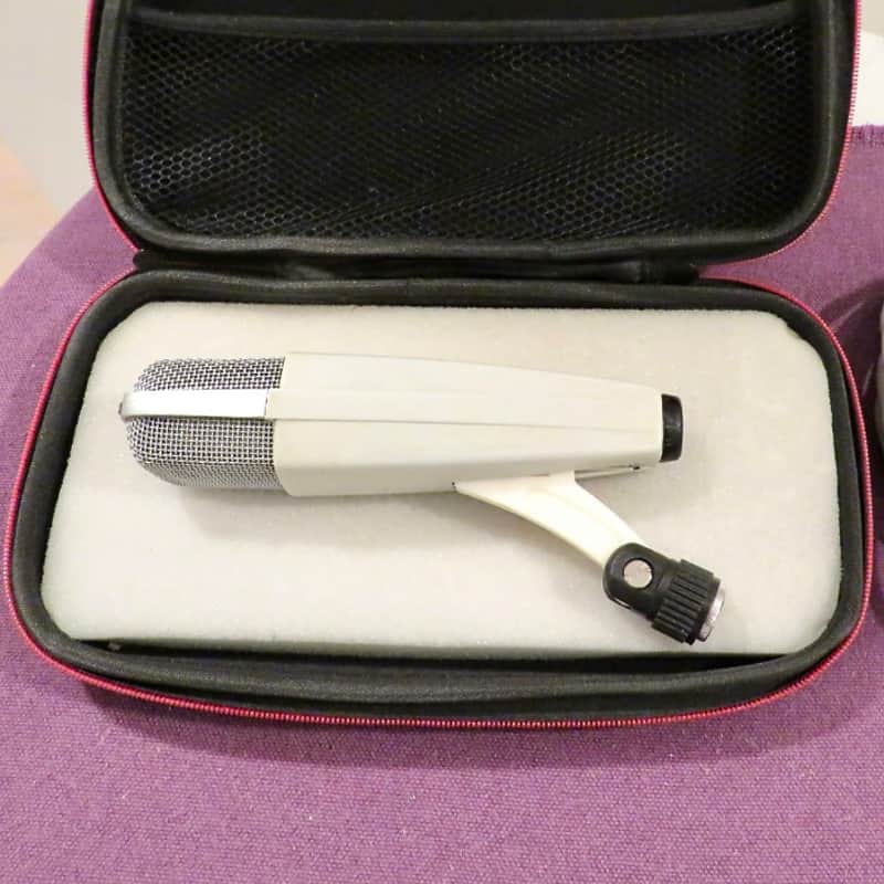 Modified Sennheiser MD 421-U Cardioid Dynamic Microphone 1960s - 1970s - White image 1