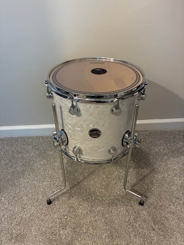 DW Performance series 14x12 floor tom - Marine white image 1